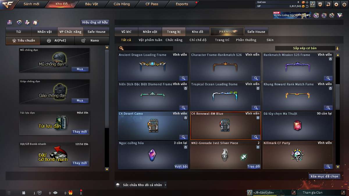 shop acc cf uy tin gia re